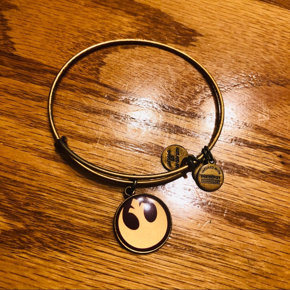 Alex and Ani Star Wars rebel symbol gold bracelet